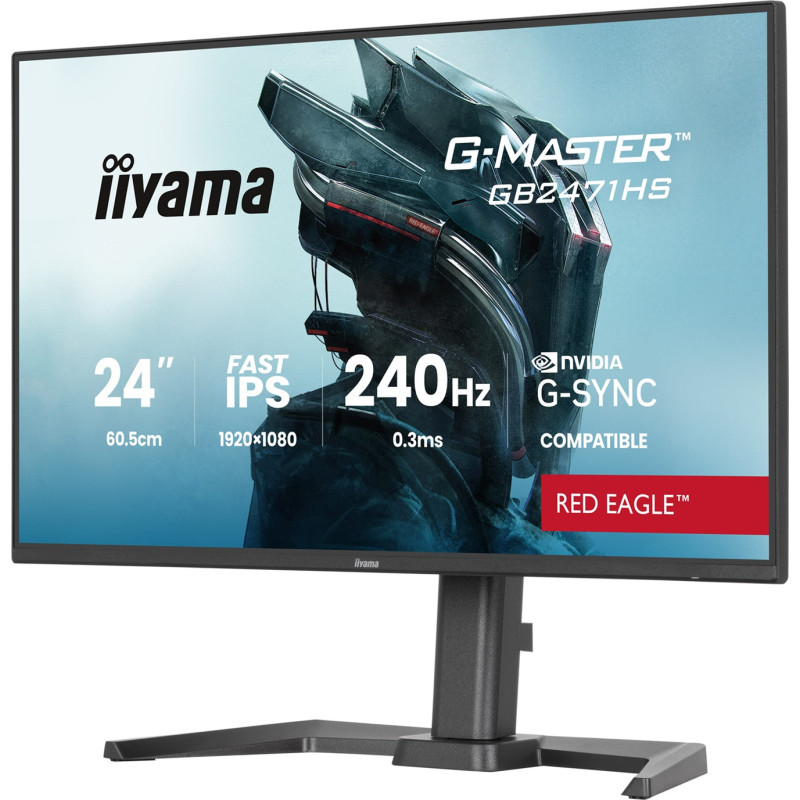 iiyama G-Master/GB2471HS-B1/23,8"/IPS/FHD/240Hz/0,3ms/Čierna/3R