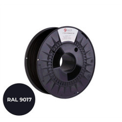 Filament C-TECH PREMIUM LINE, TPU 90A, flexibilný, dopravná čierna, RAL9017, 1,75mm, 1kg
