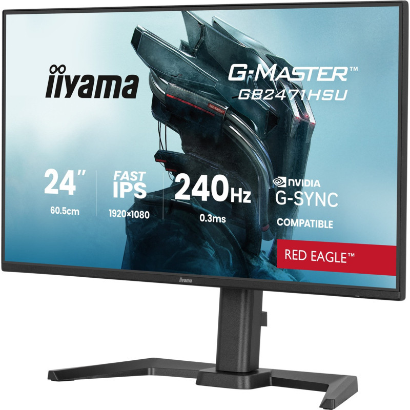 iiyama G-Master/GB2471HSU-B1/23,8"/IPS/FHD/240Hz/0,3ms/Čierna/3R