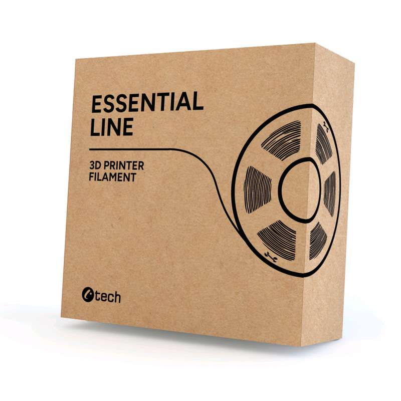 Filament C-TECH ESSENTIAL LINE, PLA, sivá, 1,75mm, 1kg