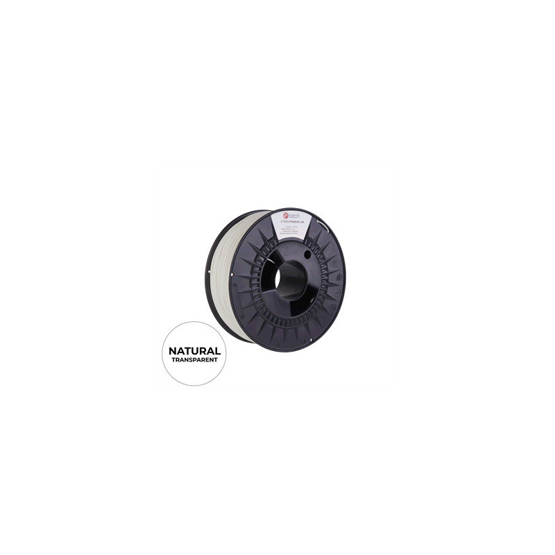 Filament C-TECH PREMIUM LINE, TPU 90A, flexibilný, natural, 1,75mm, 1kg