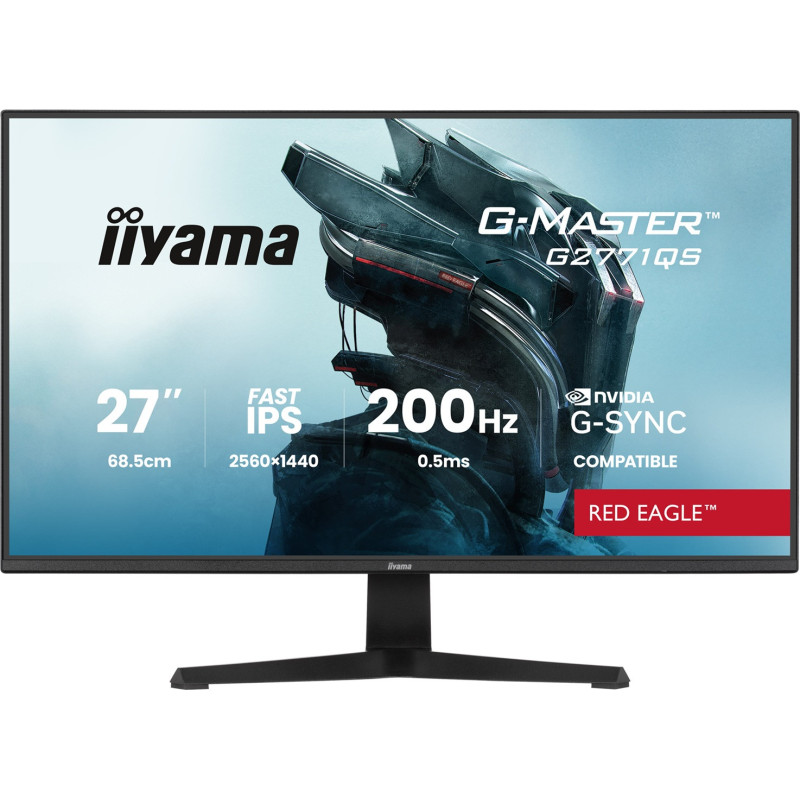iiyama G-Master/G2771QS-B1/27"/IPS/QHD/200Hz/0,5ms/Čierna/3R
