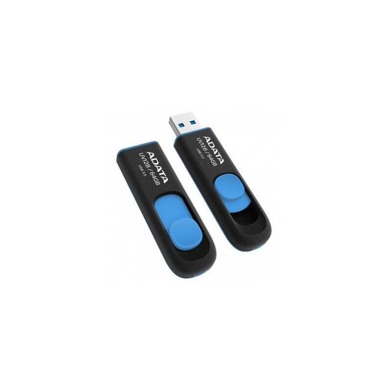 ADATA UV128/64GB/USB 3.2/USB-A/Modrá