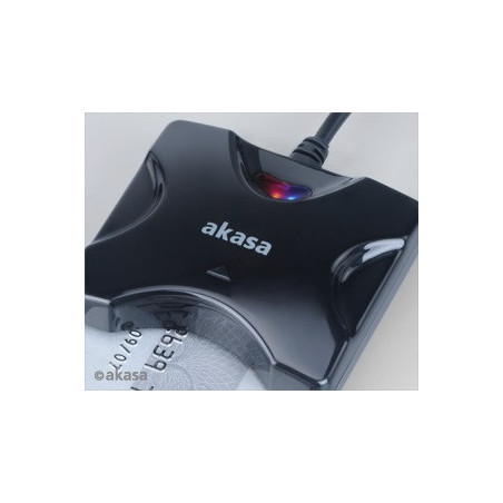 AKASA externá čítačka Smart kariet - čierna