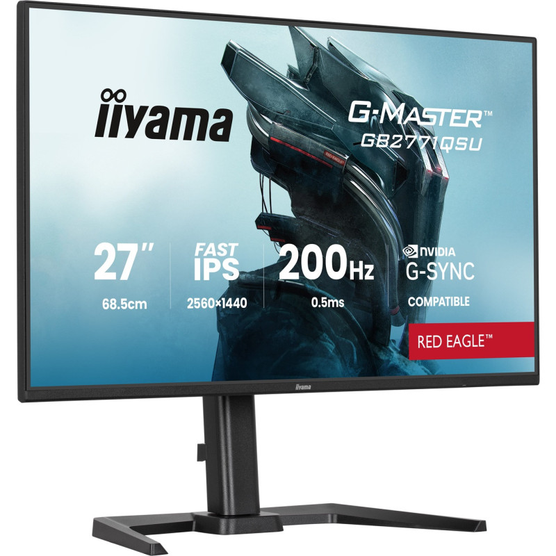 iiyama G-Master/GB2771QSU-B1/27"/IPS/QHD/200Hz/0,5ms/Čierna/3R