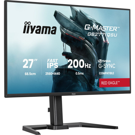 iiyama G-Master/GB2771QSU-B1/27"/IPS/QHD/200Hz/0,5ms/Čierna/3R
