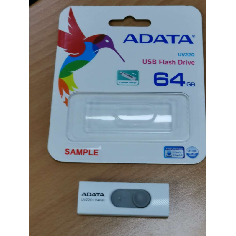 ADATA UV220/64GB/USB 2.0/USB-A/Biela