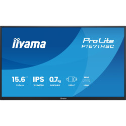 iiyama ProLite/P1671HSC-B1/15,6"/IPS/FHD/60Hz/3ms/Čierna/3R