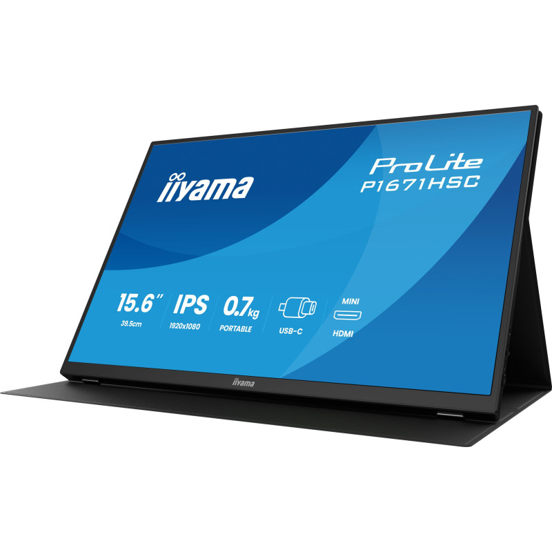 iiyama ProLite/P1671HSC-B1/15,6"/IPS/FHD/60Hz/3ms/Čierna/3R
