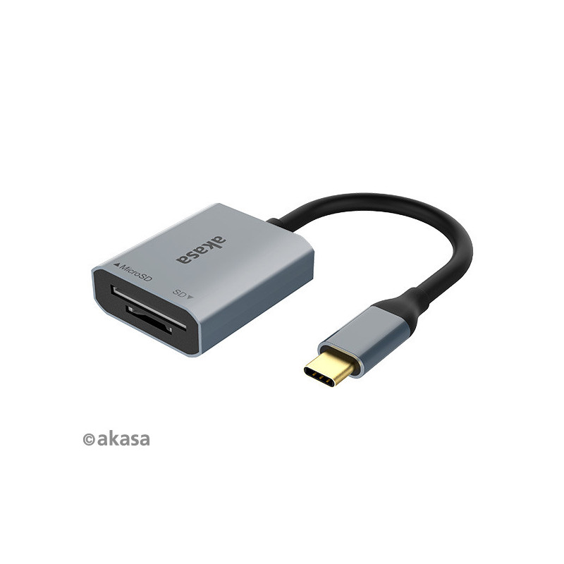 AKASA USB 3.2 Type-C Dual čítačka kariet