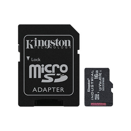 Kingston Industrial/micro SDHC/16GB/UHS-I U3 / Class 10/+ Adaptér