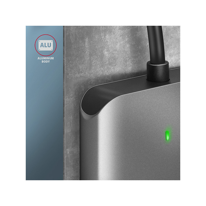 AXAGON CRE-S3C, USB-C 3.2 Gen 1 - SUPERSPEED čítačka kariet 3-slot & lun SD/microSD/CF, podpora UHS-II