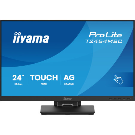 24" iiyama T2454MSC-B3AG - IPS, FHD, USB, repro