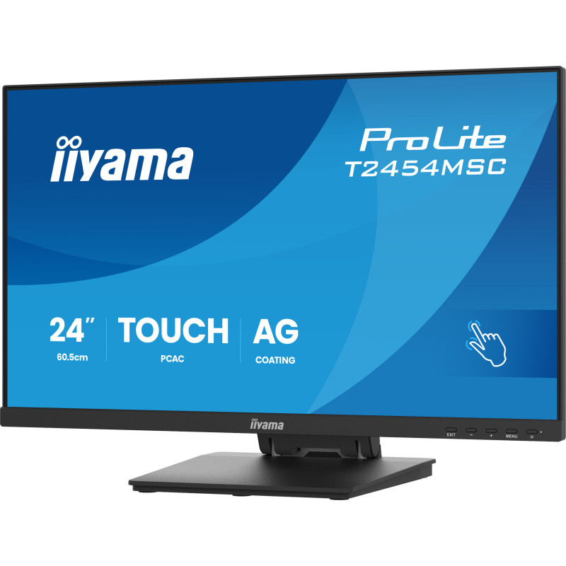24" iiyama T2454MSC-B3AG - IPS, FHD, USB, repro