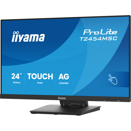 24" iiyama T2454MSC-B3AG - IPS, FHD, USB, repro