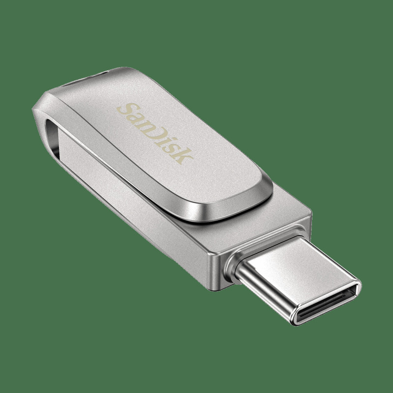 SanDisk Ultra Dual Drive Luxe/1TB/USB 3.1/USB-A + USB-C/Strieborná