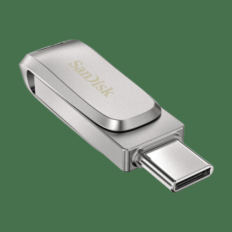 SanDisk Ultra Dual Drive Luxe/1TB/USB 3.1/USB-A + USB-C/Strieborná