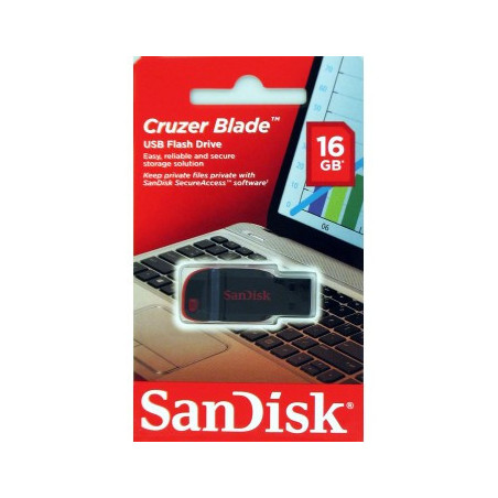 SanDisk Cruzer Blade/16GB/USB 2.0/USB-A/Čierna