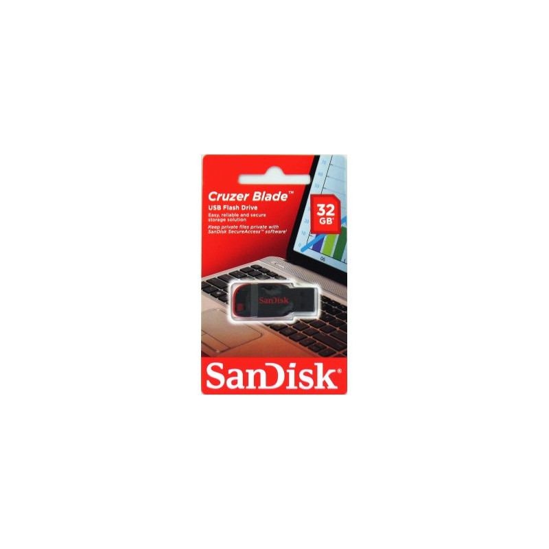 SanDisk Cruzer Blade/32GB/USB 2.0/USB-A/Čierna