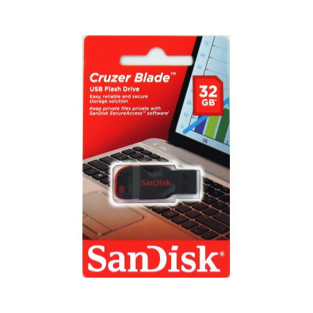 SanDisk Cruzer Blade/32GB/USB 2.0/USB-A/Čierna