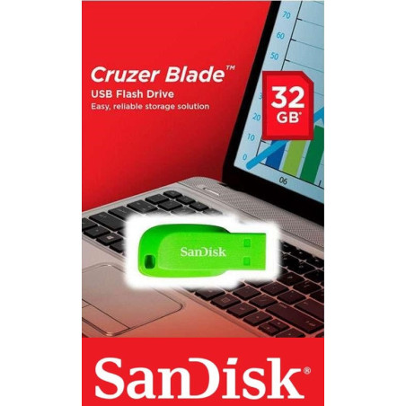 SanDisk Cruzer Blade/32GB/USB 2.0/USB-A/Zelená