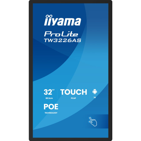 32" iiyama TW3226AS-B3P: VA, FHD, Android, POE