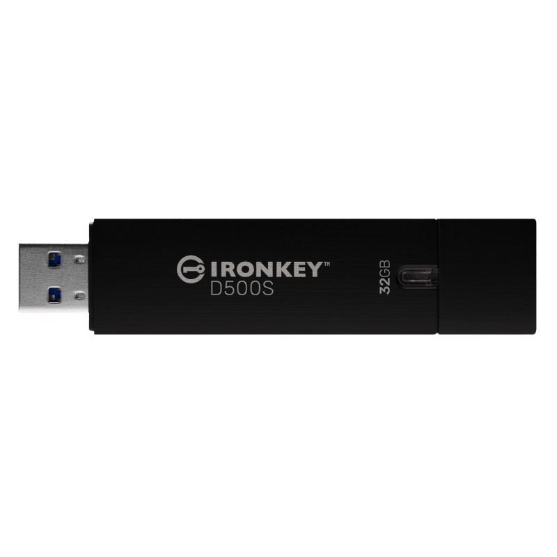 Kingston Ironkey D500S/32GB/USB 3.2/USB-A/Čierna