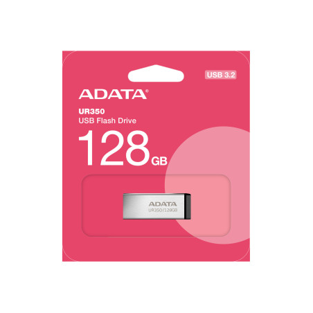 ADATA UR350/128GB/USB 3.2/USB-A/Čierna