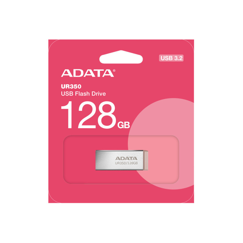 ADATA UR350/128GB/USB 3.2/USB-A/Hnedá