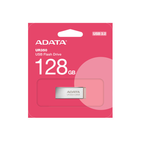 ADATA UR350/128GB/USB 3.2/USB-A/Hnedá