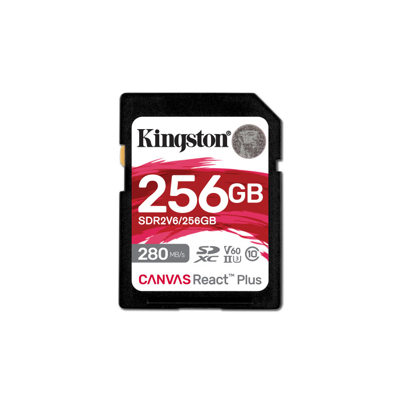 Kingston Canvas React Plus/SDHC/256 GB/UHS-II U3 ??/ Class 10