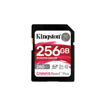 Kingston Canvas React Plus/SDHC/256 GB/UHS-II U3 ??/ Class 10