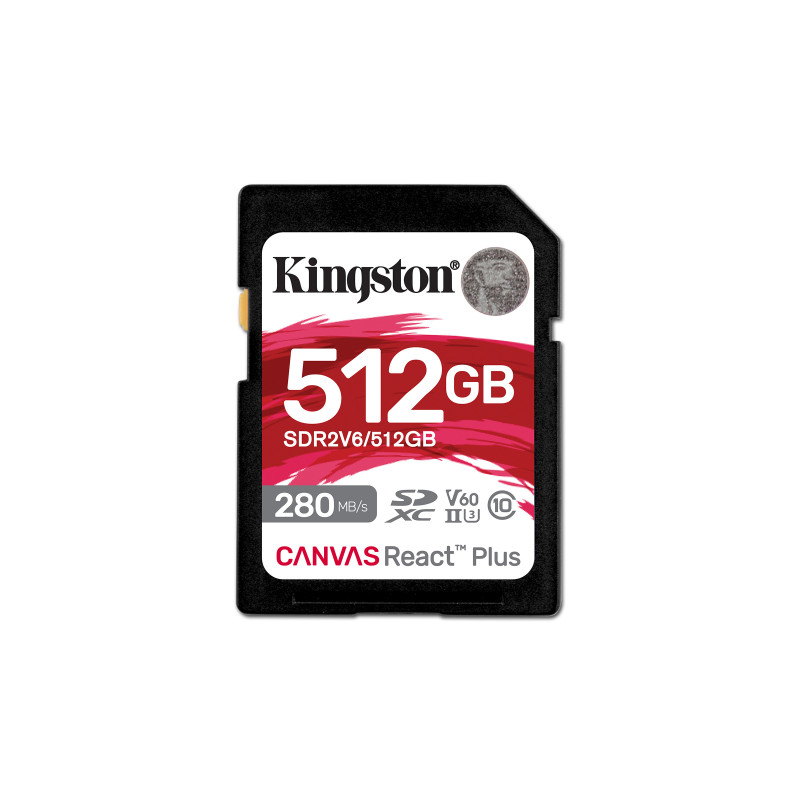 Kingston Canvas React Plus/SDHC/512 GB/UHS-II U3 ??/ Class 10