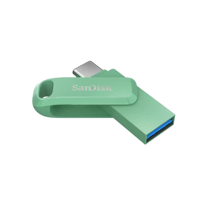 SanDisk Ultra Dual Drive Go/256 GB/USB 3.2/USB-A + USB-C/Zelená