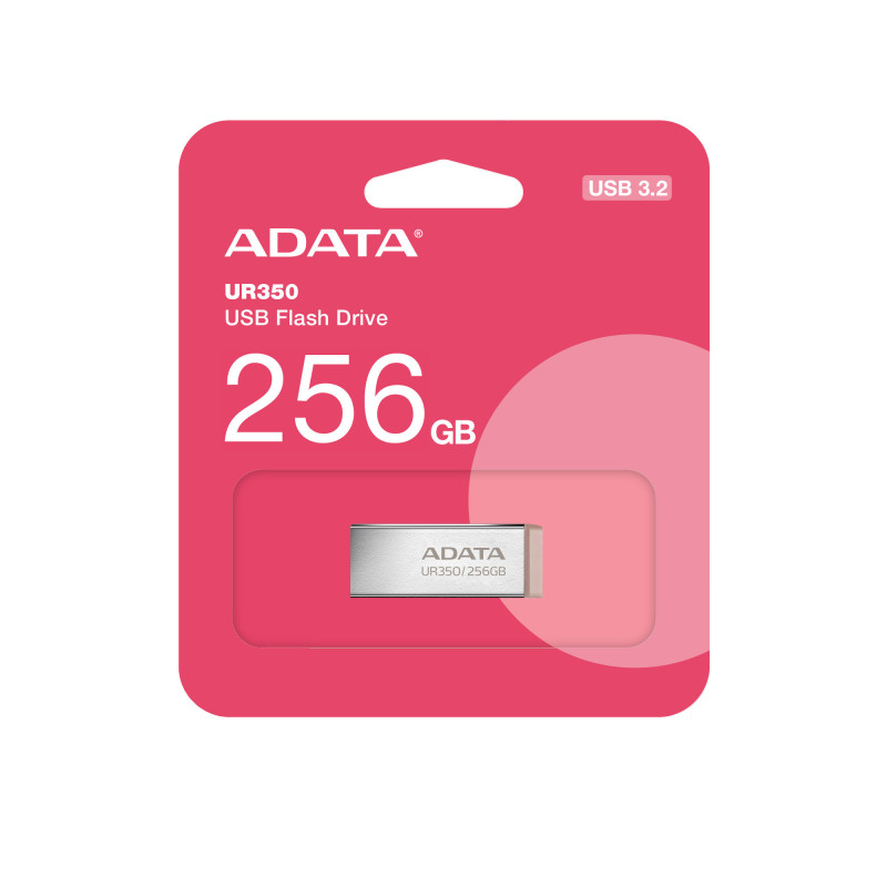 ADATA UR350/256GB/USB 3.2/USB-A/Hnedá