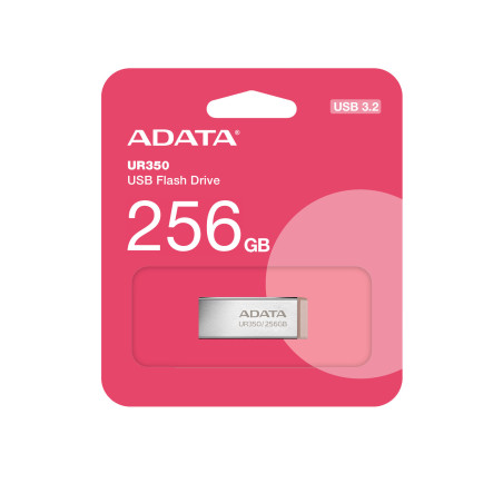 ADATA UR350/256GB/USB 3.2/USB-A/Hnedá