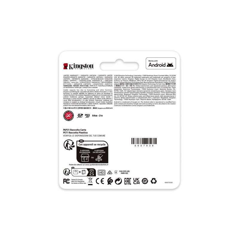 Kingston Canvas Go Plus A2/Micro SDXC/1TB/UHS-I U3 / Class 10
