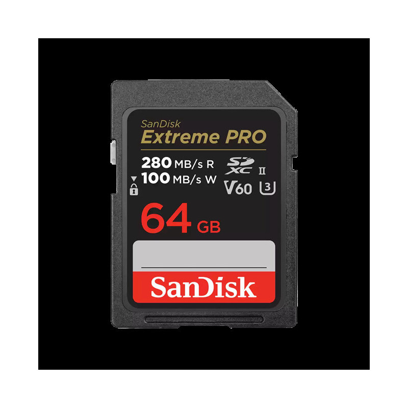 SanDisk Extreme PRO 64GB 280MB/s V60 UHS-II
