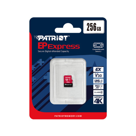 Patriot EP Express/Micro SDXC/256 GB/UHS-I U3 / Class 10
