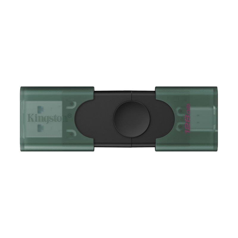 DataTraveler Duo G2/128GB/USB 3.2/USB-A + USB-C/Zelená