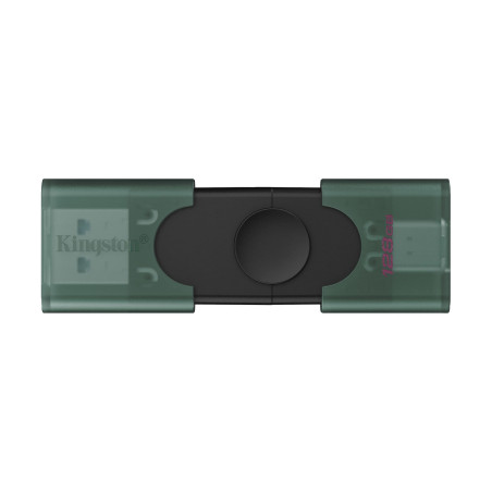 DataTraveler Duo G2/128GB/USB 3.2/USB-A + USB-C/Zelená