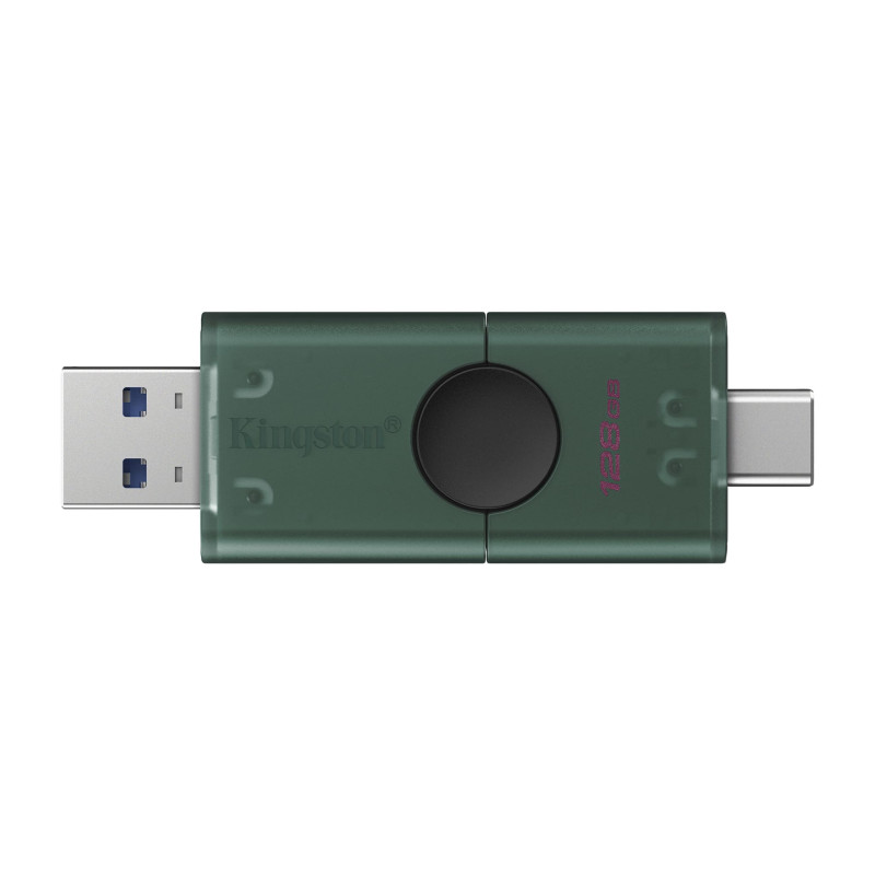 DataTraveler Duo G2/128GB/USB 3.2/USB-A + USB-C/Zelená