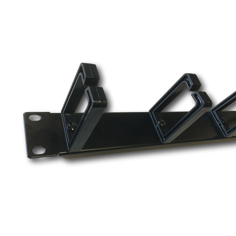 19" vyväzovací panel 1U 5x tvrdé plast. oko 3x6cm