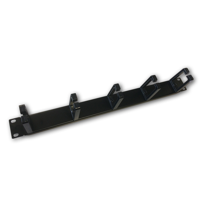 19" vyväzovací panel 1U 5x tvrdé plast. oko 3x6cm
