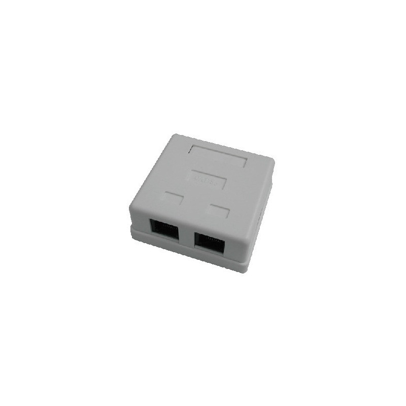 DATACOM Dvojzásuvka nad omietku-2xRJ45, Cat5e UTP