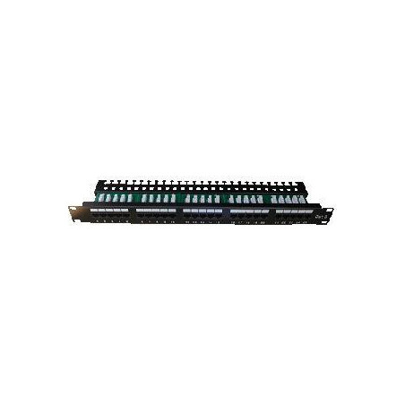 DATACOM Patch panel ISDN 25p.1U Integrovaný BLACK, 19"