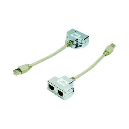 DATACOM Rozbočka 1 na 2 STP cat5e