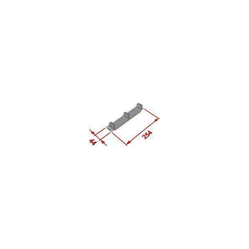10" vyväzovací panel čierny 1U 3x plast