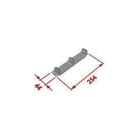 10" vyväzovací panel čierny 1U 3x plast