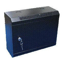 10" rack jednodielny 6U/140 DATACOM čierny plech.dv.